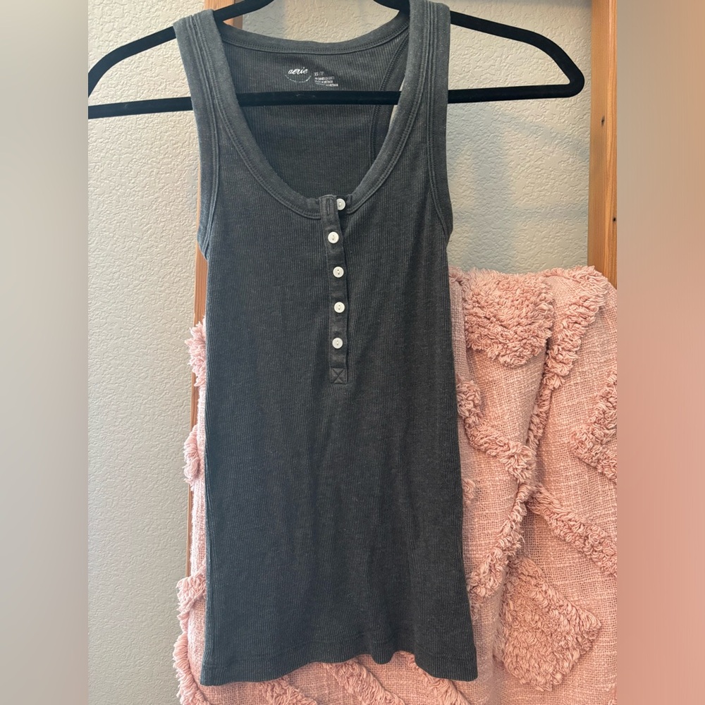 Aerie Henley Tank XS